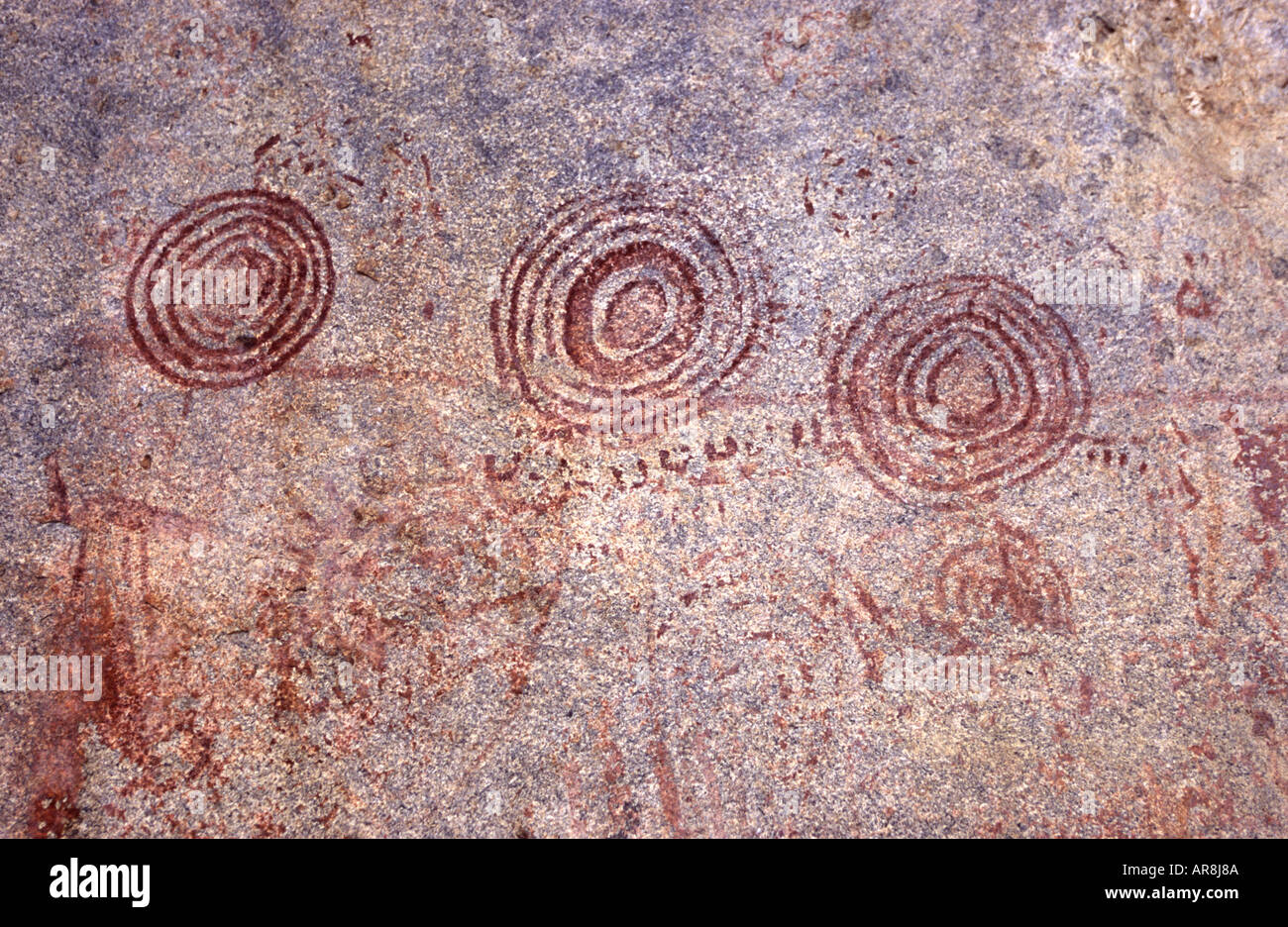 Ancient Rock Art, Uganda Stock Photo