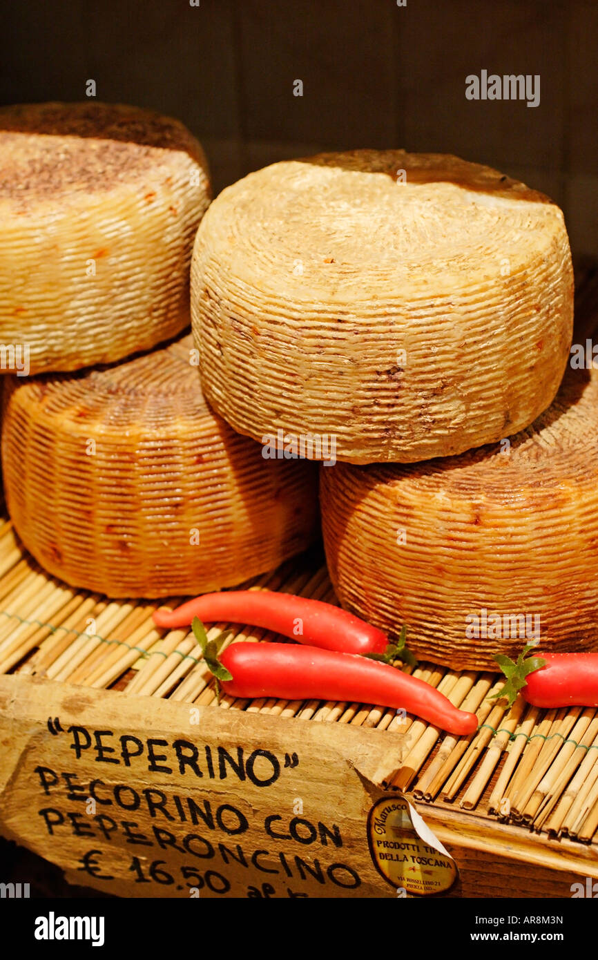 Italian Pecorino Romano cheese, Italy Stock Photo Alamy