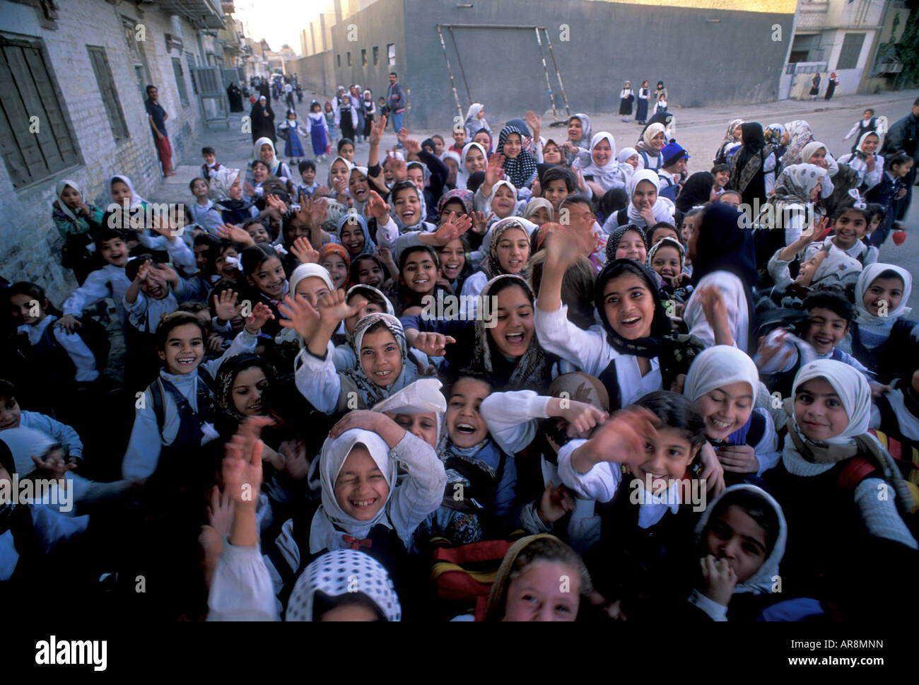 School children in Baghdad, Iraq Stock Photo