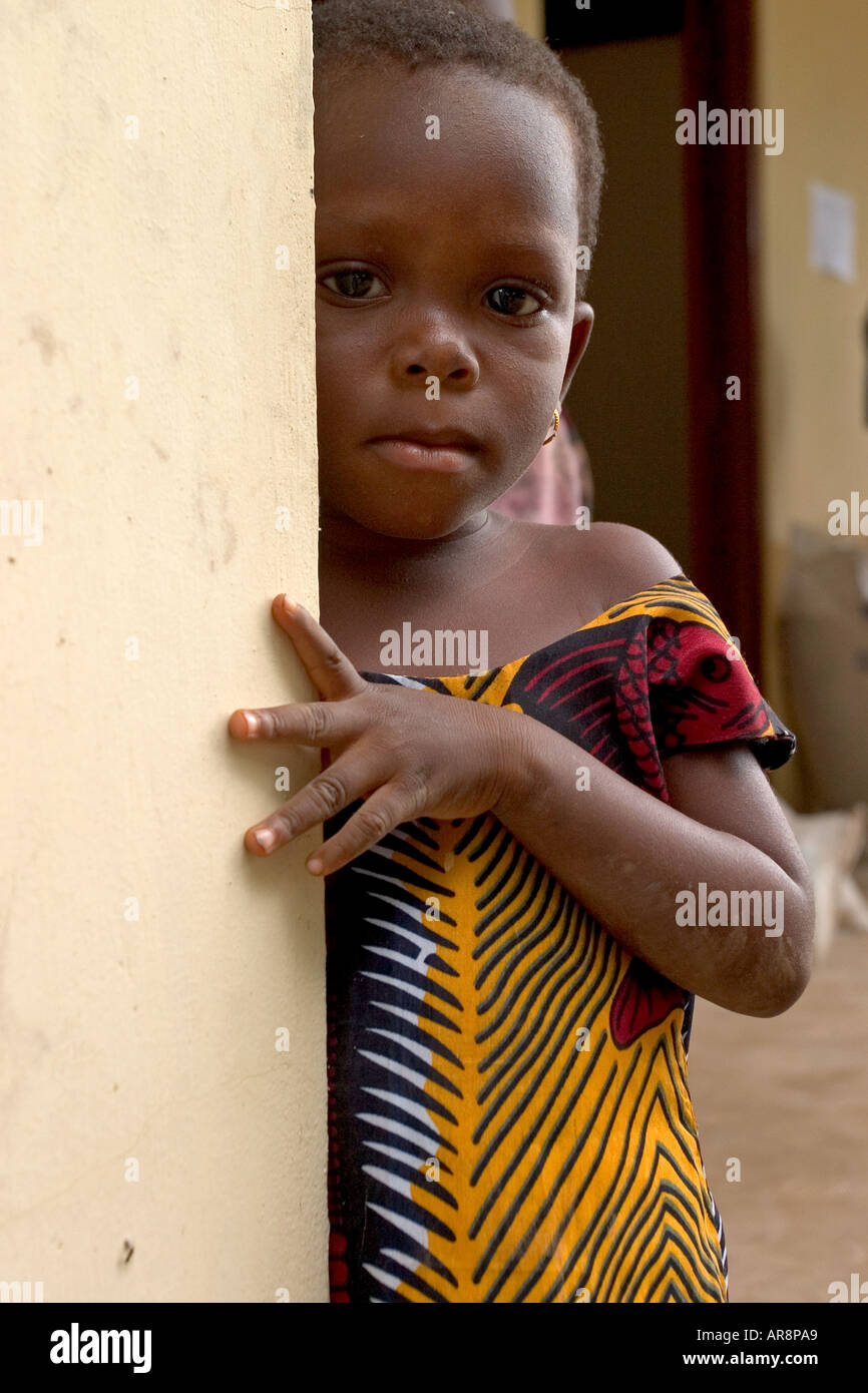 Young Togolese refugee girl in Ghana Stock Photo