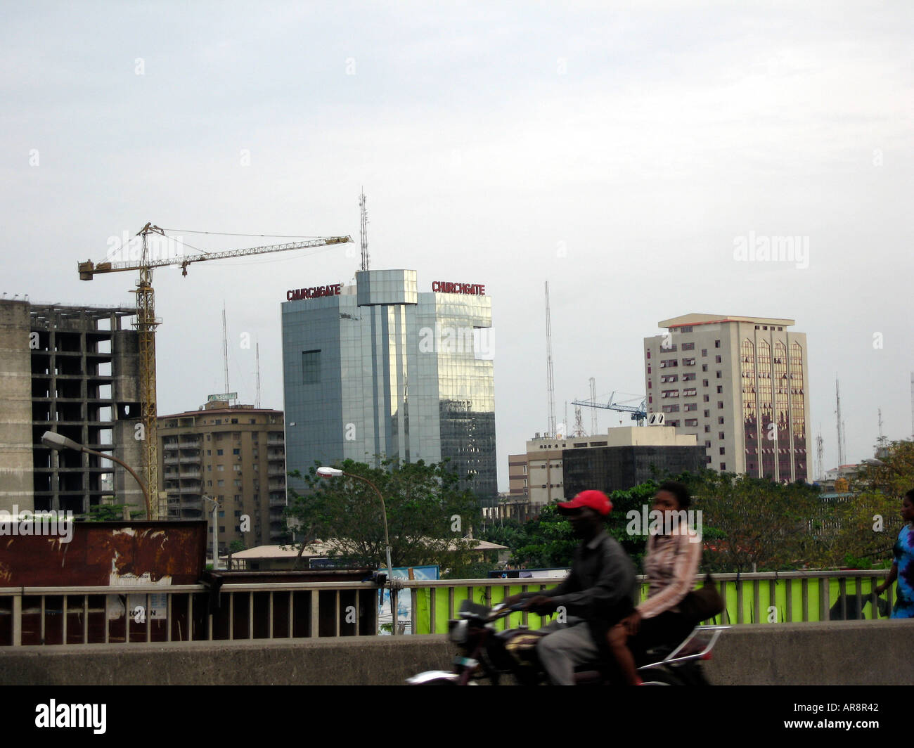 Bike taxi, Lagos, Nigeria Stock Photo