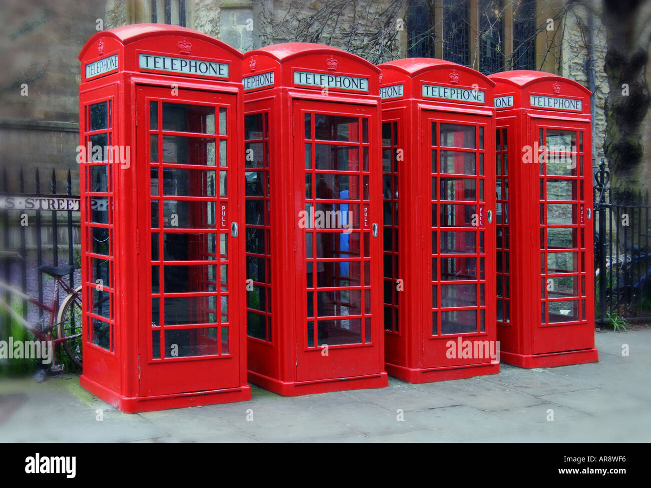 Red Telephone Boxes Stock Photo
