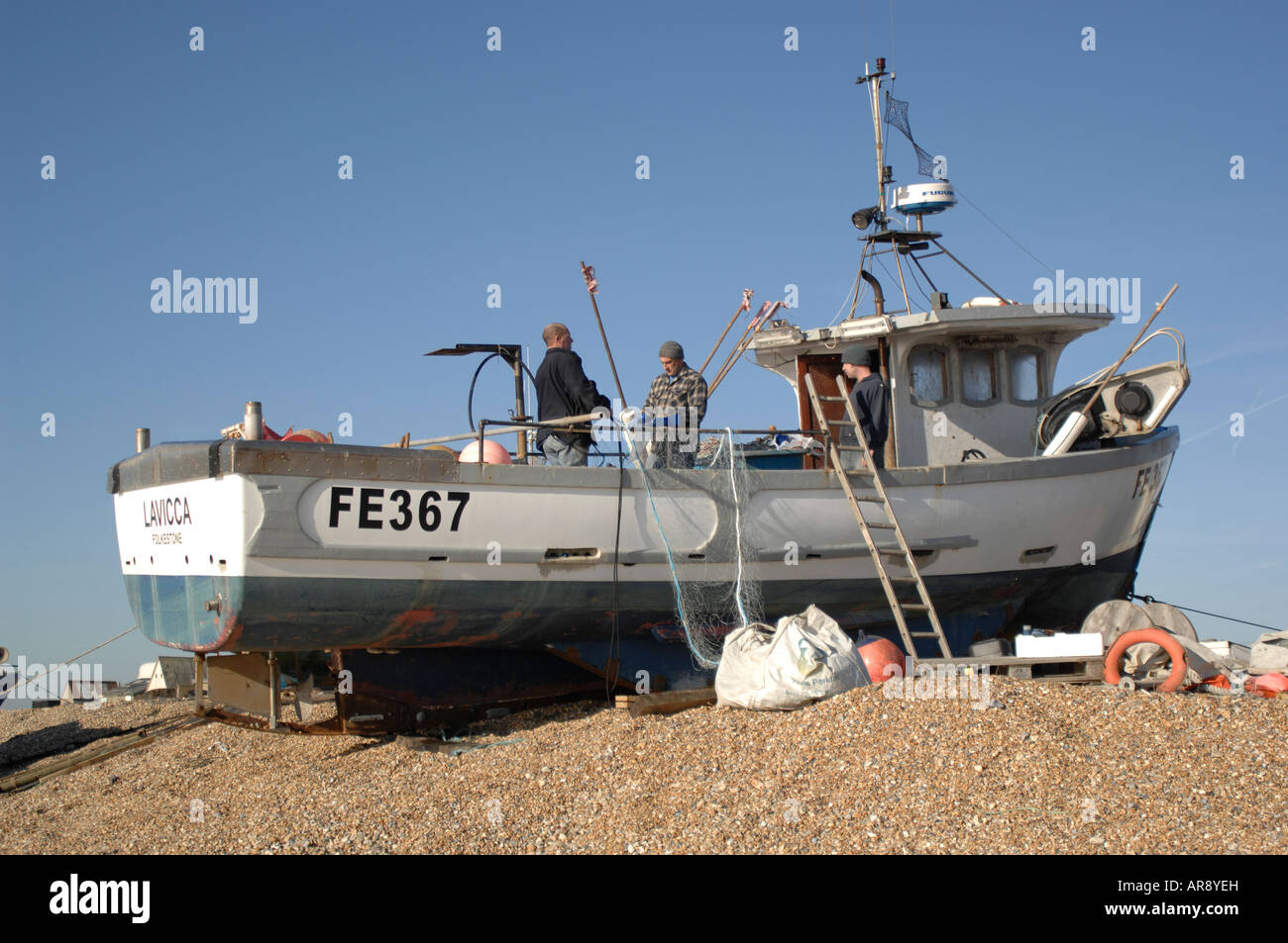 Fishing boat, Hythe, Kent, England Stock Photo Alamy