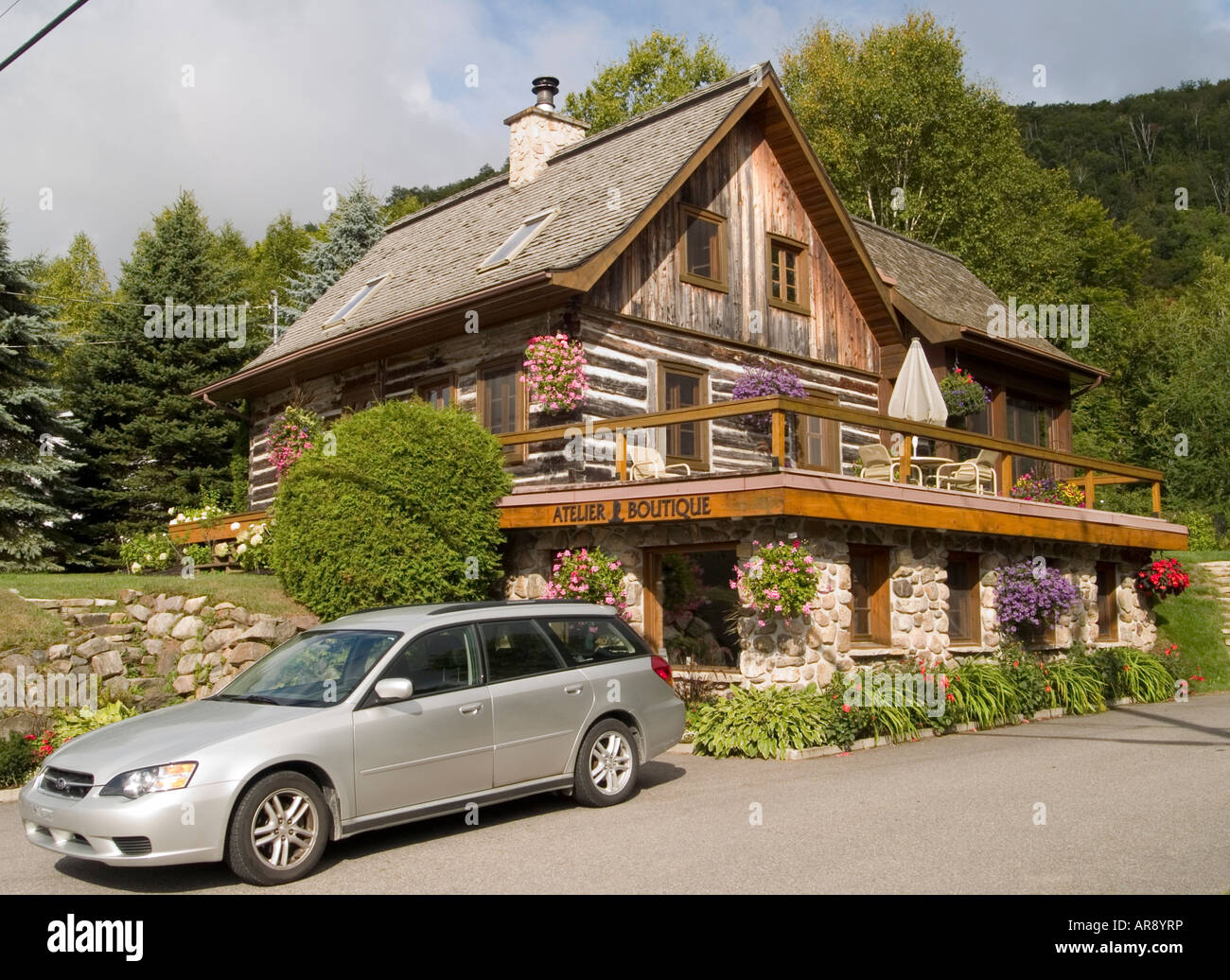 A Pretty Cabin The Village Of Mont Tremblant In The Laurentian