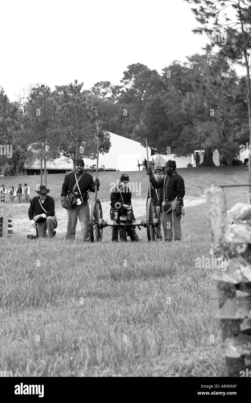 U S Civil War Reenactment Stock Photo
