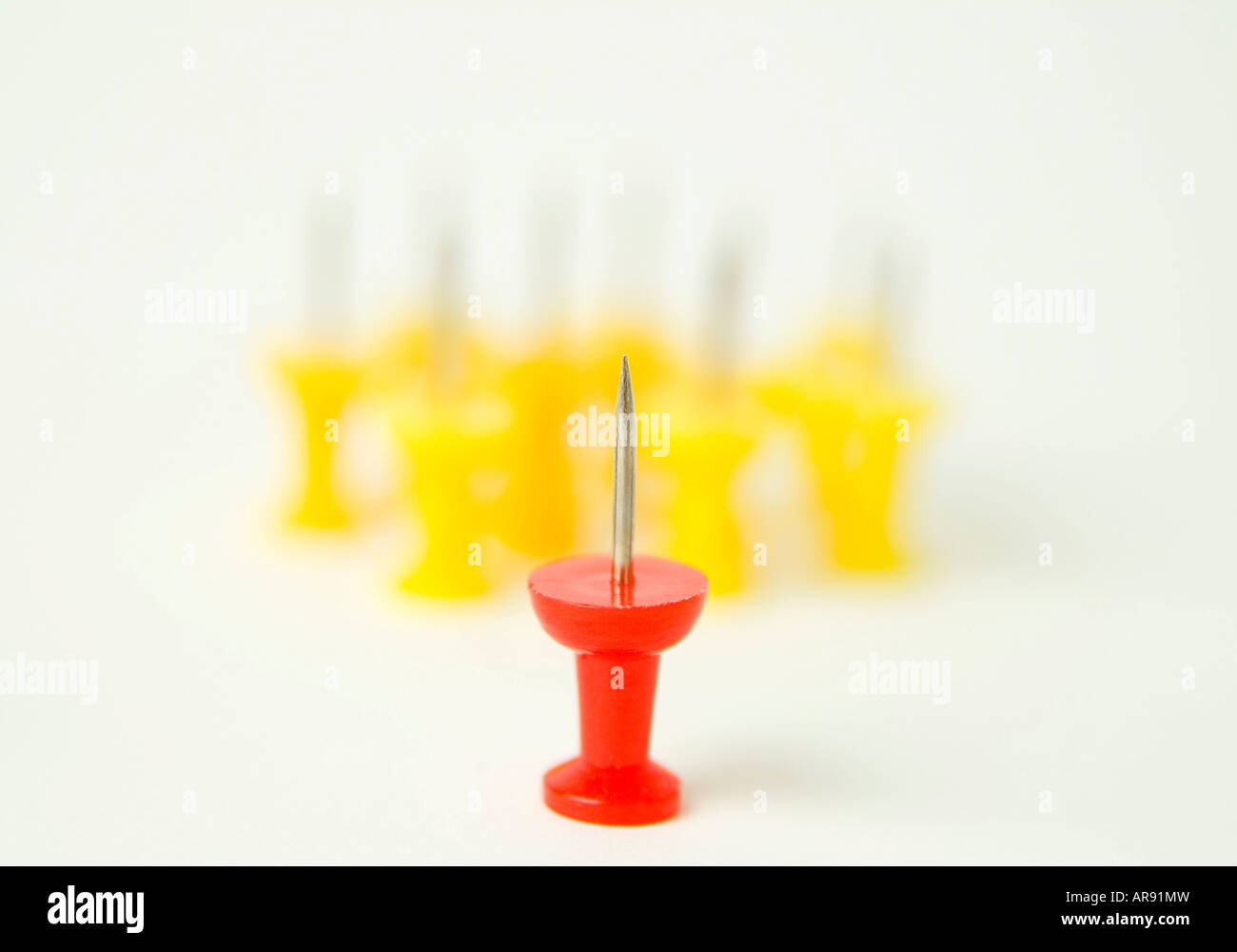 Group of Thumb Tacks Stock Photo Alamy