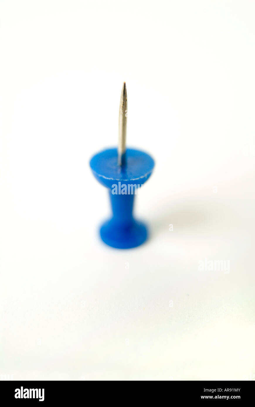 Single Thumb Tack Stock Photo - Alamy