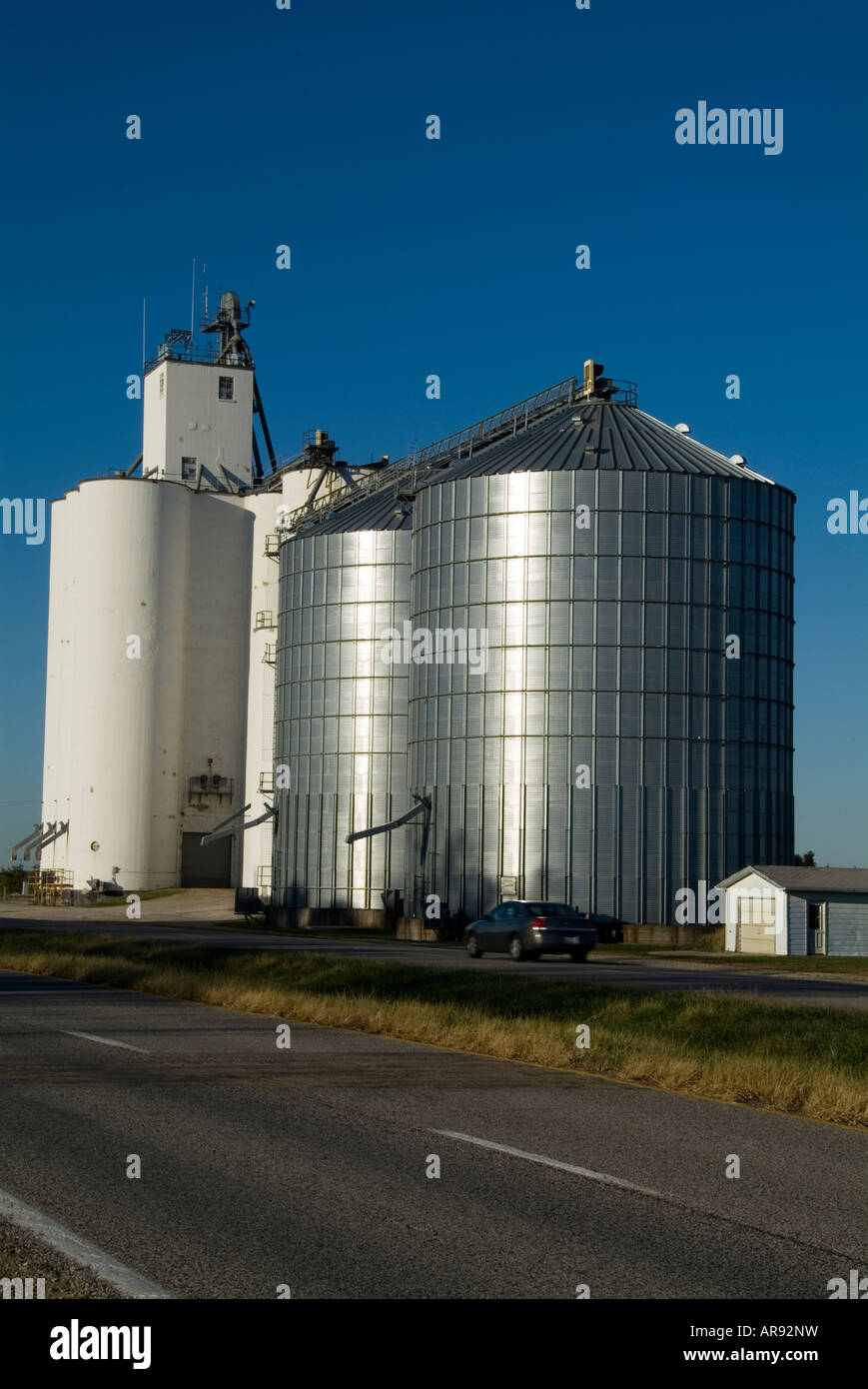 grain silo silos stored storage store crop farming Stock Photo Alamy