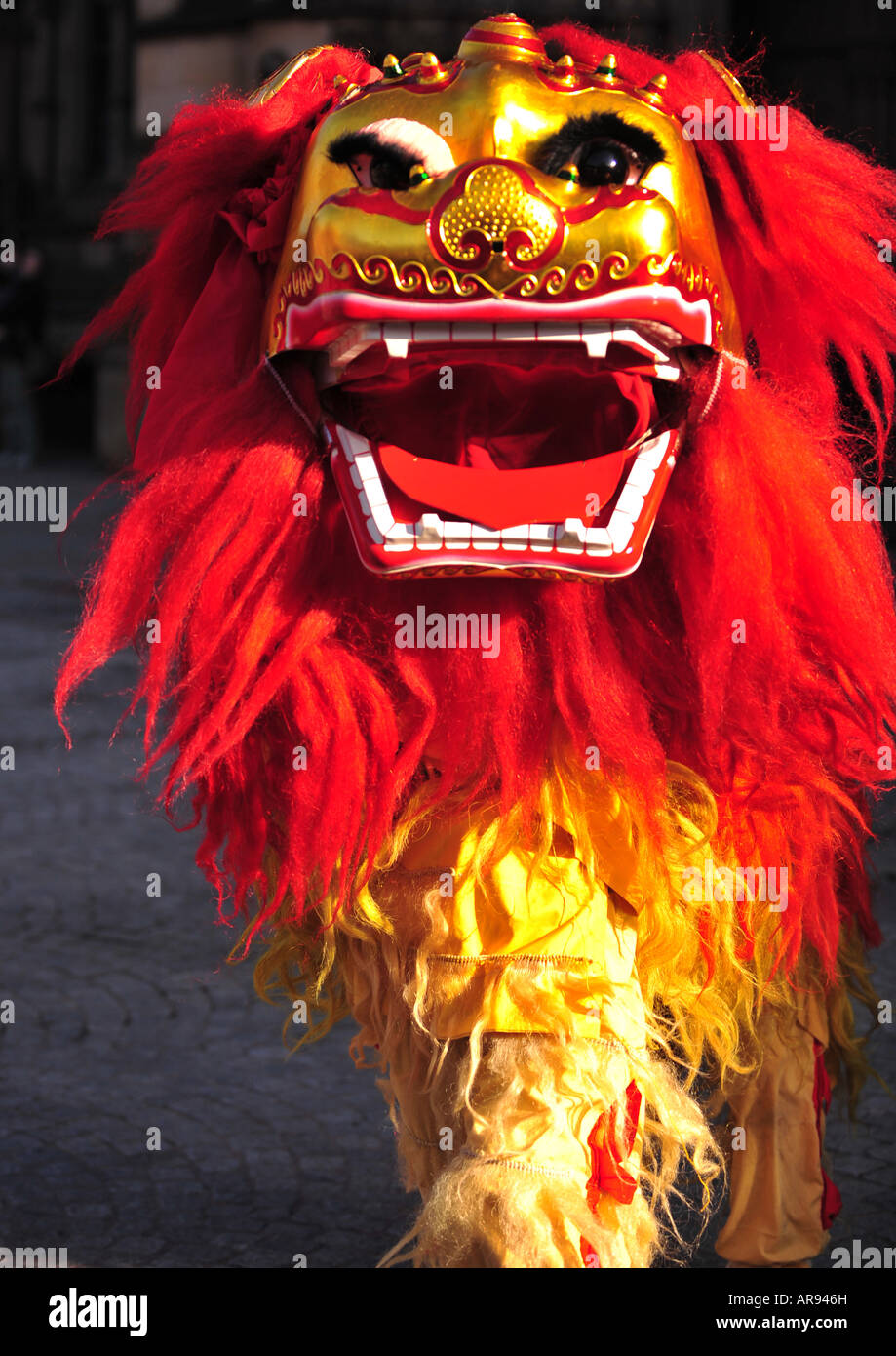 Lion Dancers 07, Chinese New Year Stock Photo