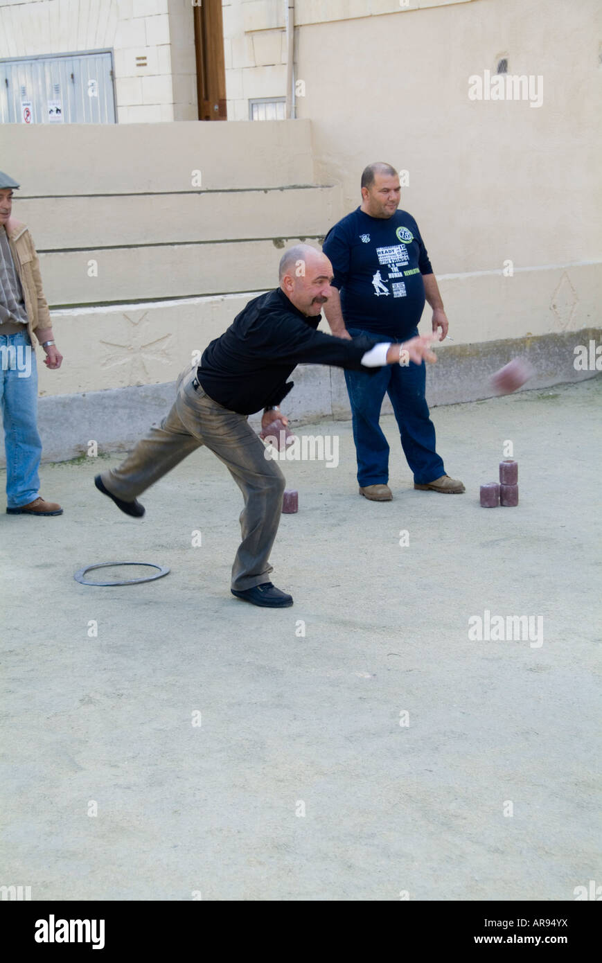 Maltese game of boules bocci malta games bowling communal sport