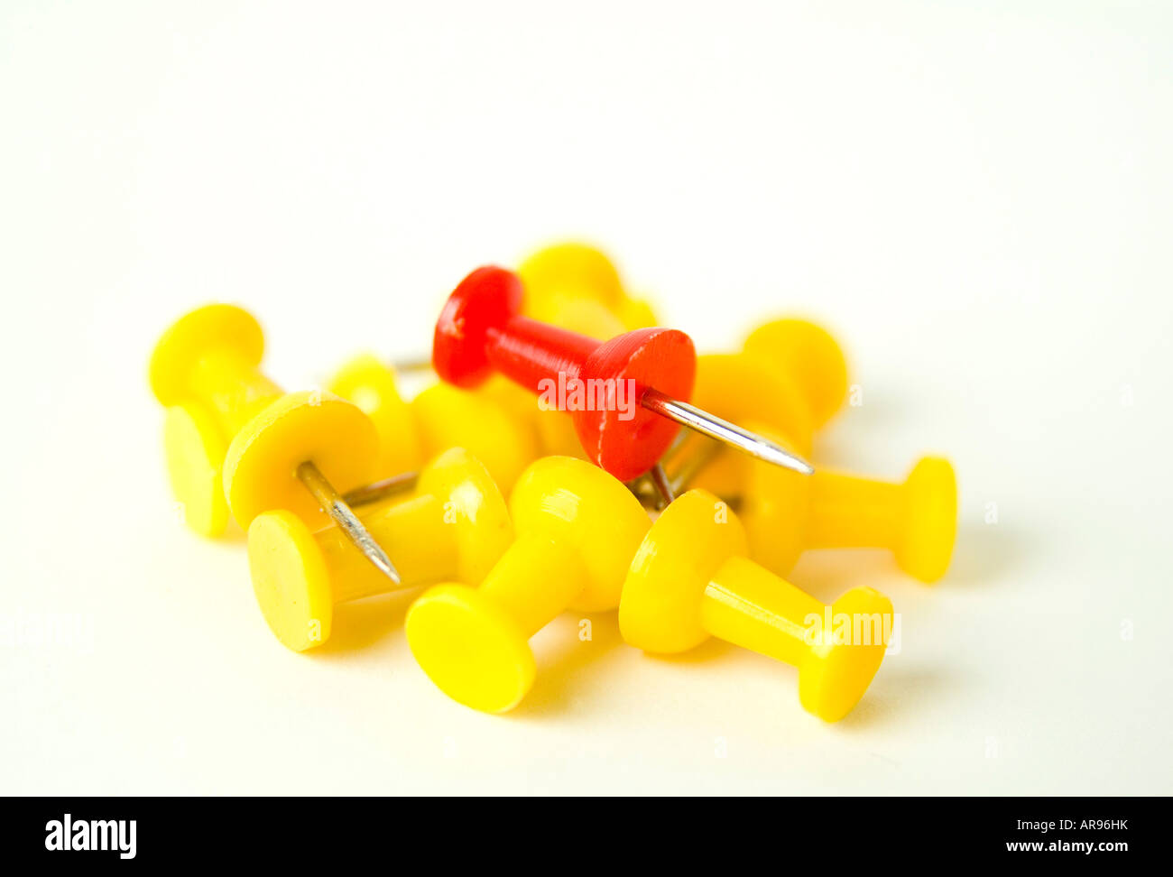 Pile of Thumb Tacks Stock Photo Alamy