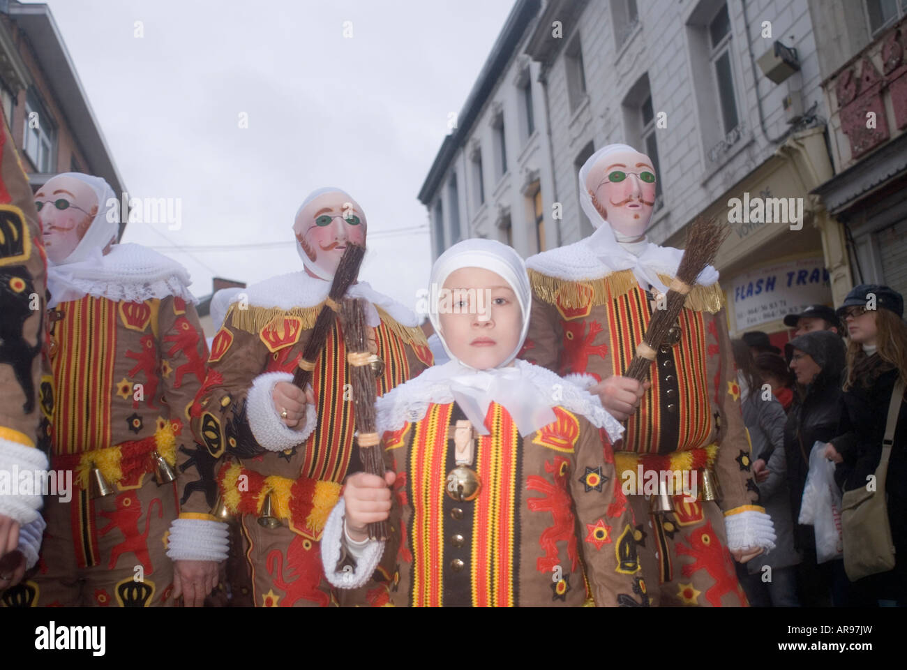 Carnival in Binche Carnaval in Binch Stock Photo Alamy