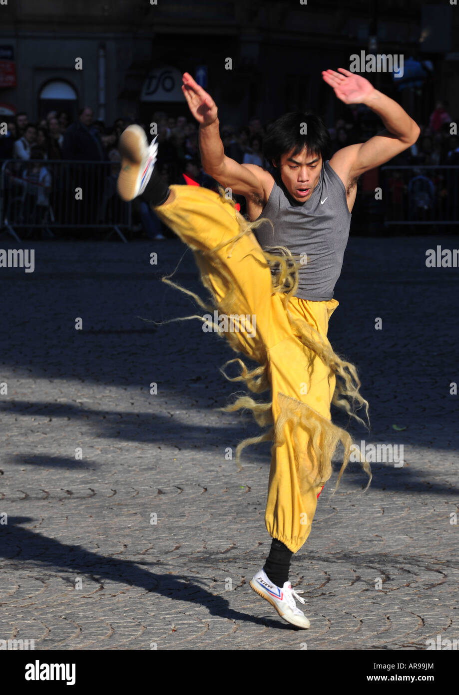 Martial Artist 03, Chinese New Year Stock Photo Alamy