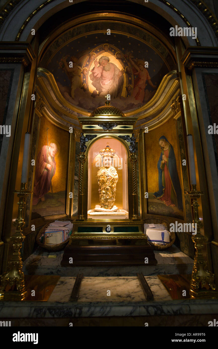 The Santo Bambino in the church of Santa Maria in Aracoeli Stock Photo