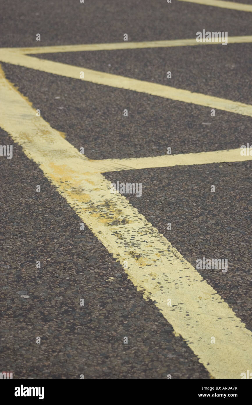 London Road Markings Stock Photo Alamy