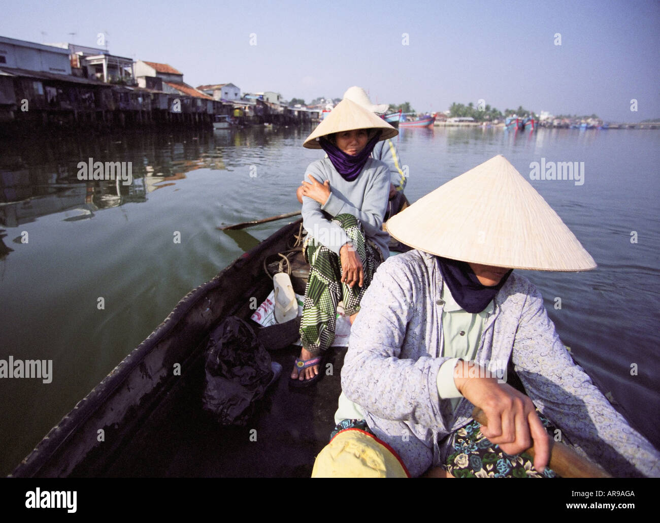 Women In A Rowing Boat Stock Photo - Alamy