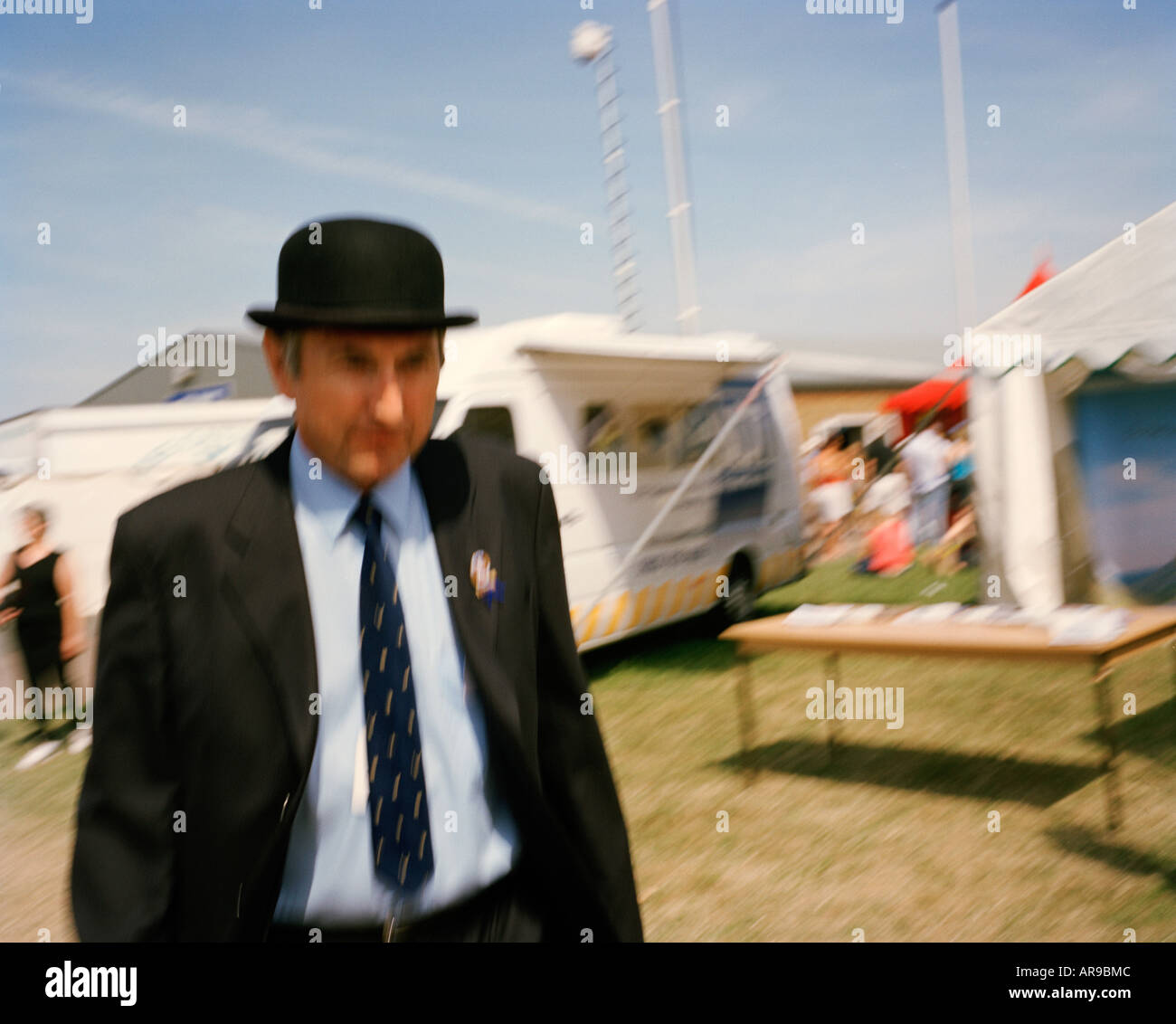 Man bowler hat suit hi-res stock photography and images - Alamy