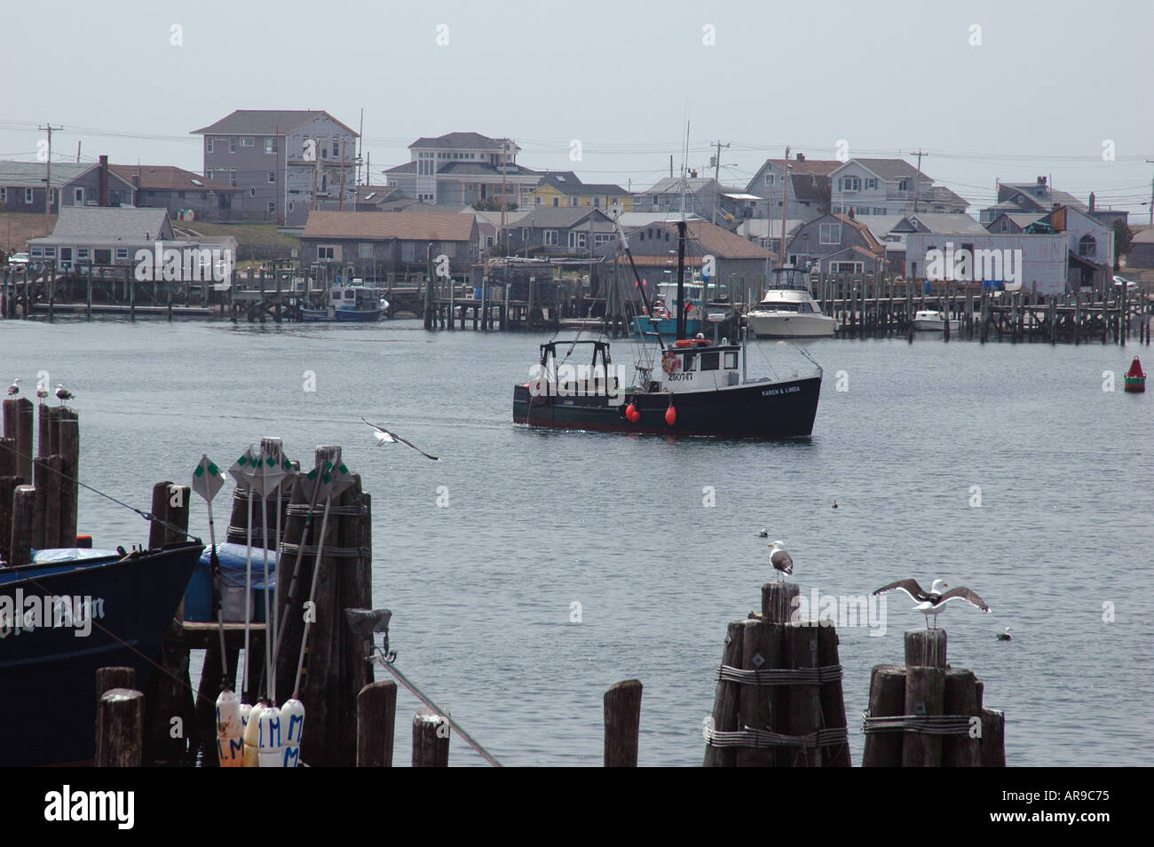 Point Judith fishing boats USA RI Stock Photo Alamy