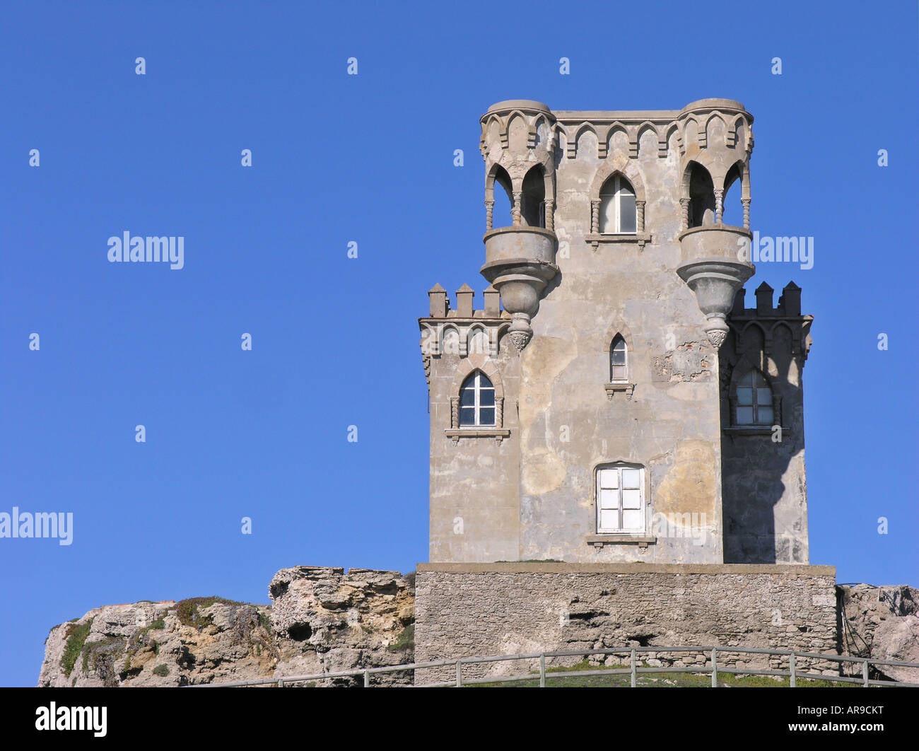Castle of Guzman el Bueno. Tarifa. Cadiz province. Spain Stock Photo