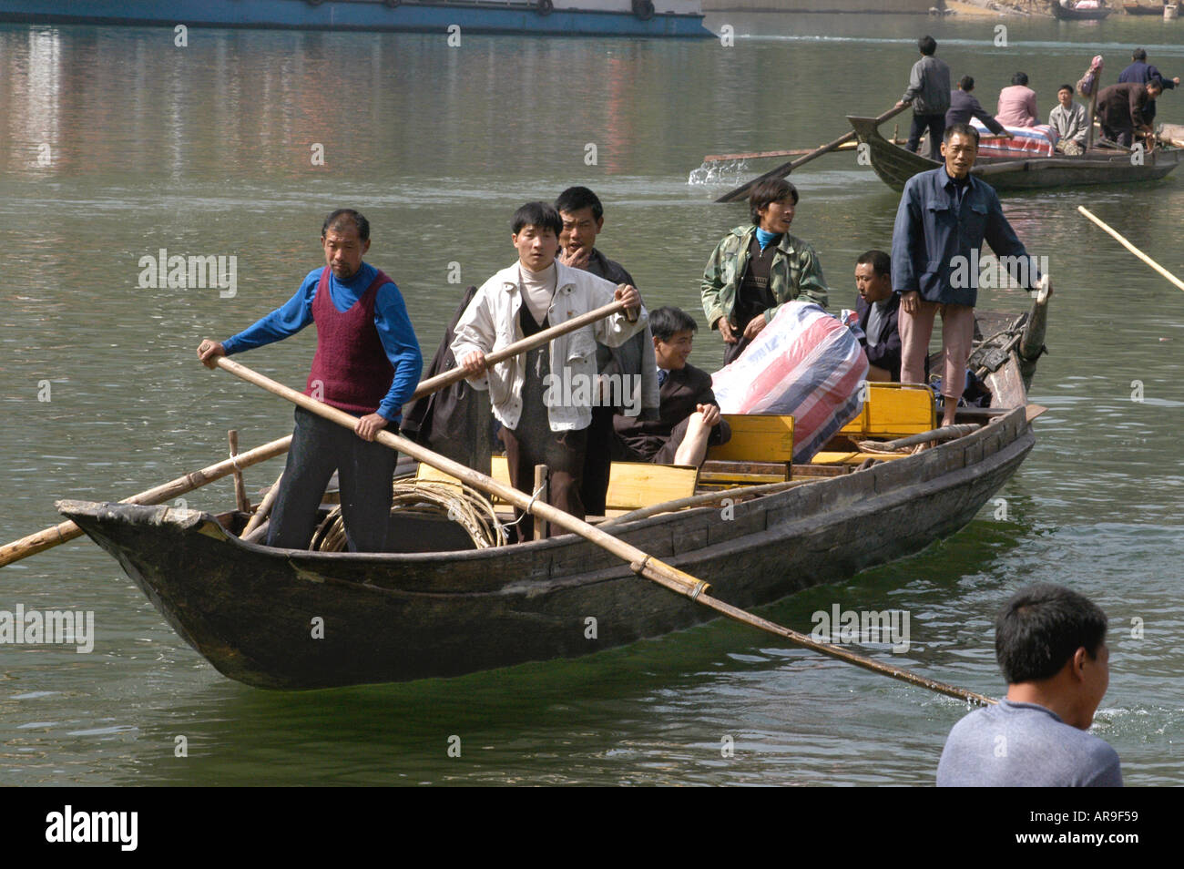 Passengerferry on the Shennong River China Stock Photo