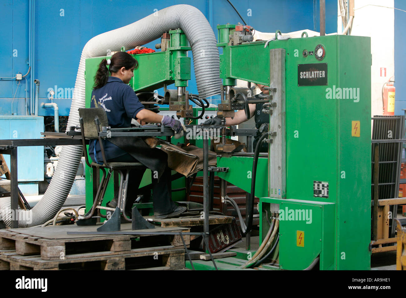 Welding factory close up boy man male work occupation job ability skill