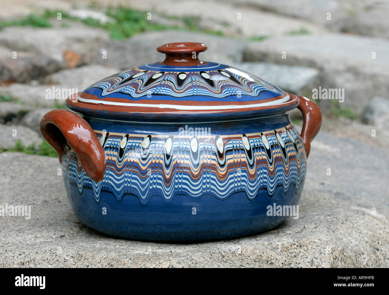 Potter traditional Bulgarian souvenir pottery slip glaze native clay