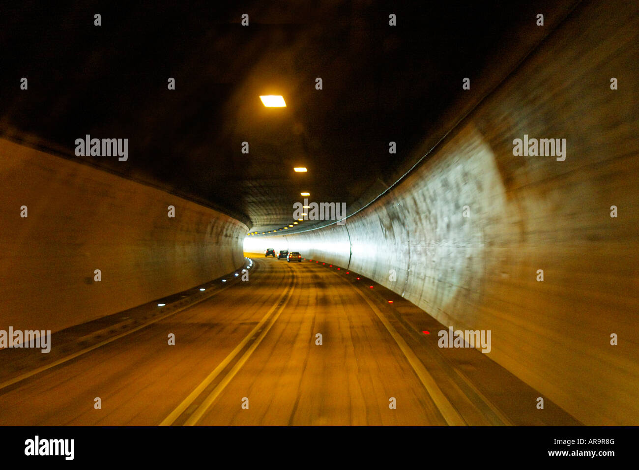 Tunnel, Gallerie between Feldkirch and Innsbruck, Austria Stock Photo