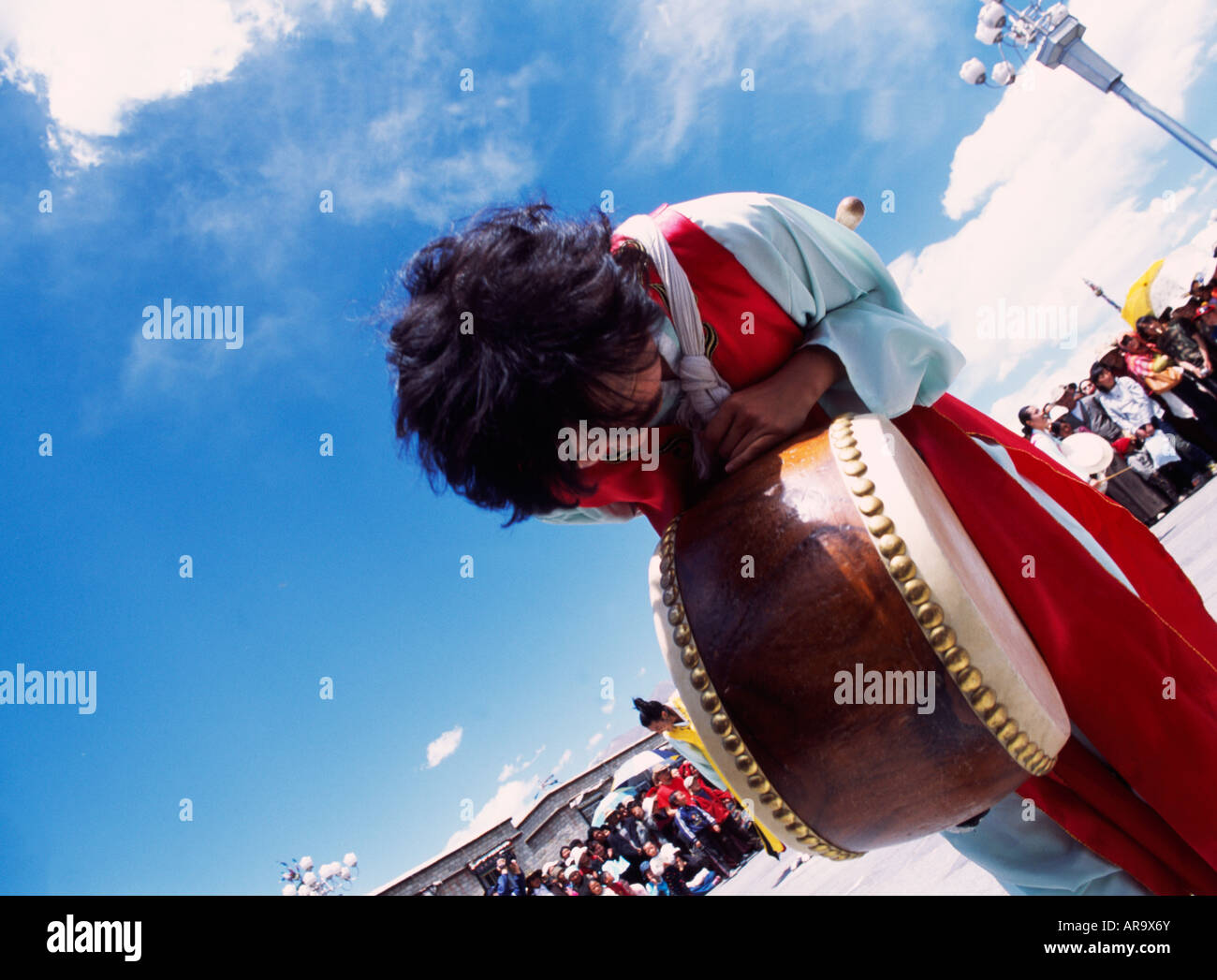 Asian girl playing drum hi-res stock photography and images - Alamy