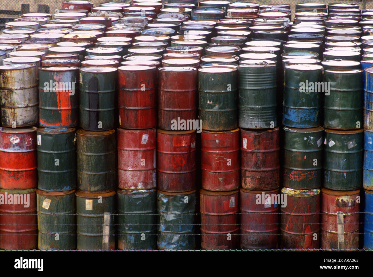 Chemical waste drums hi-res stock photography and images - Alamy