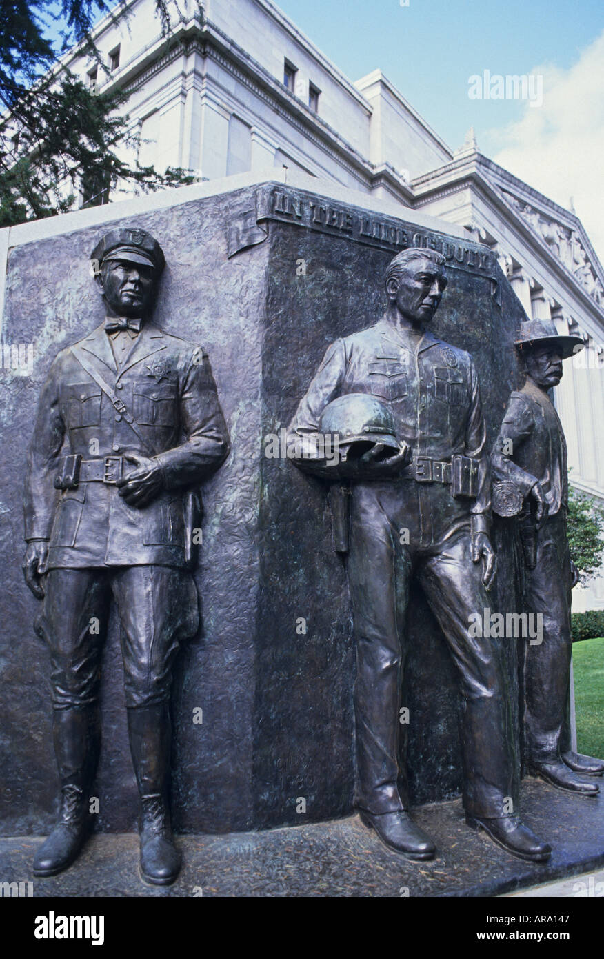 California Sacramento California Peace Officers Memorial Stock Photo