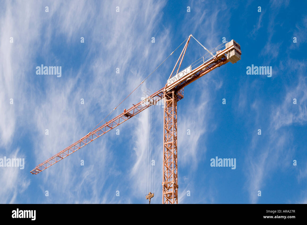 Tall white crane hi-res stock photography and images - Alamy
