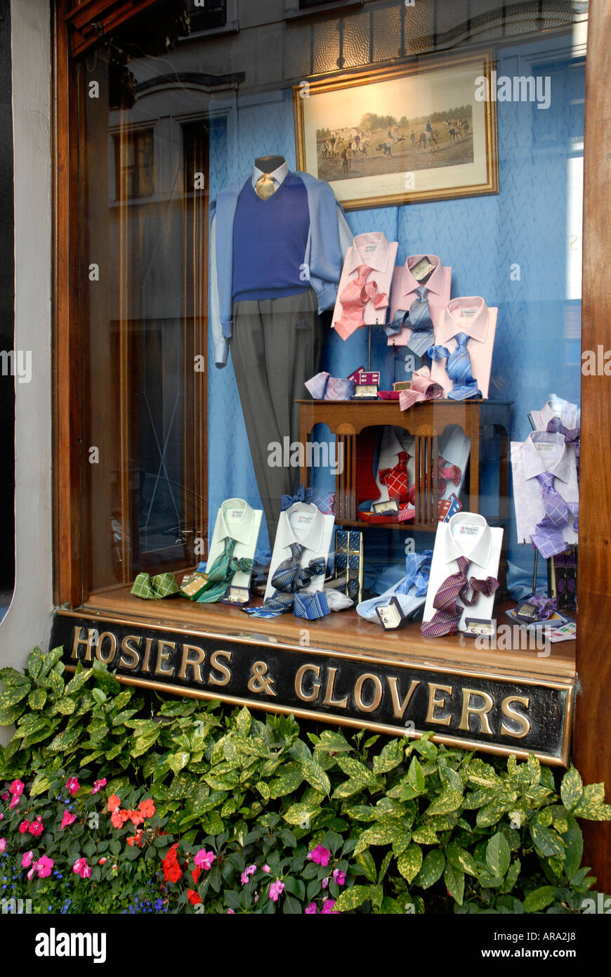 Shirts in Turnbull & Asser shop window Jermyn Street St James London
