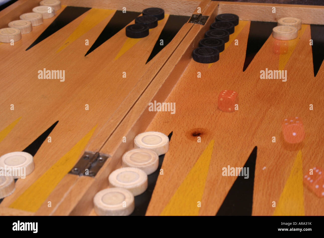 closeup image of a checkers board Stock Photo