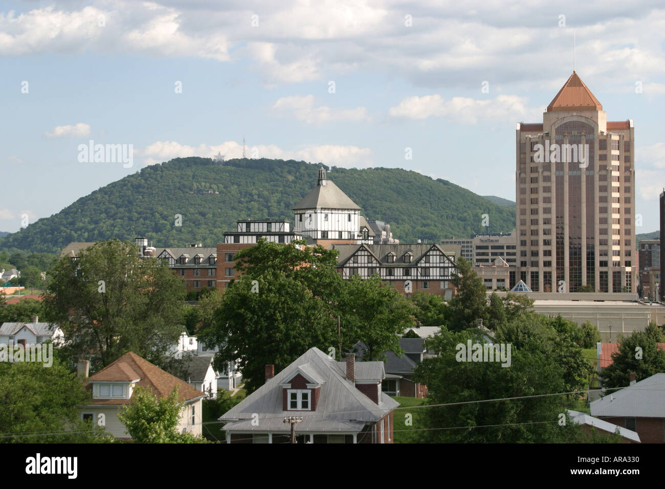 Virginia Appalachian Mountains,Southern Appalachia,Roanoke,city skyline