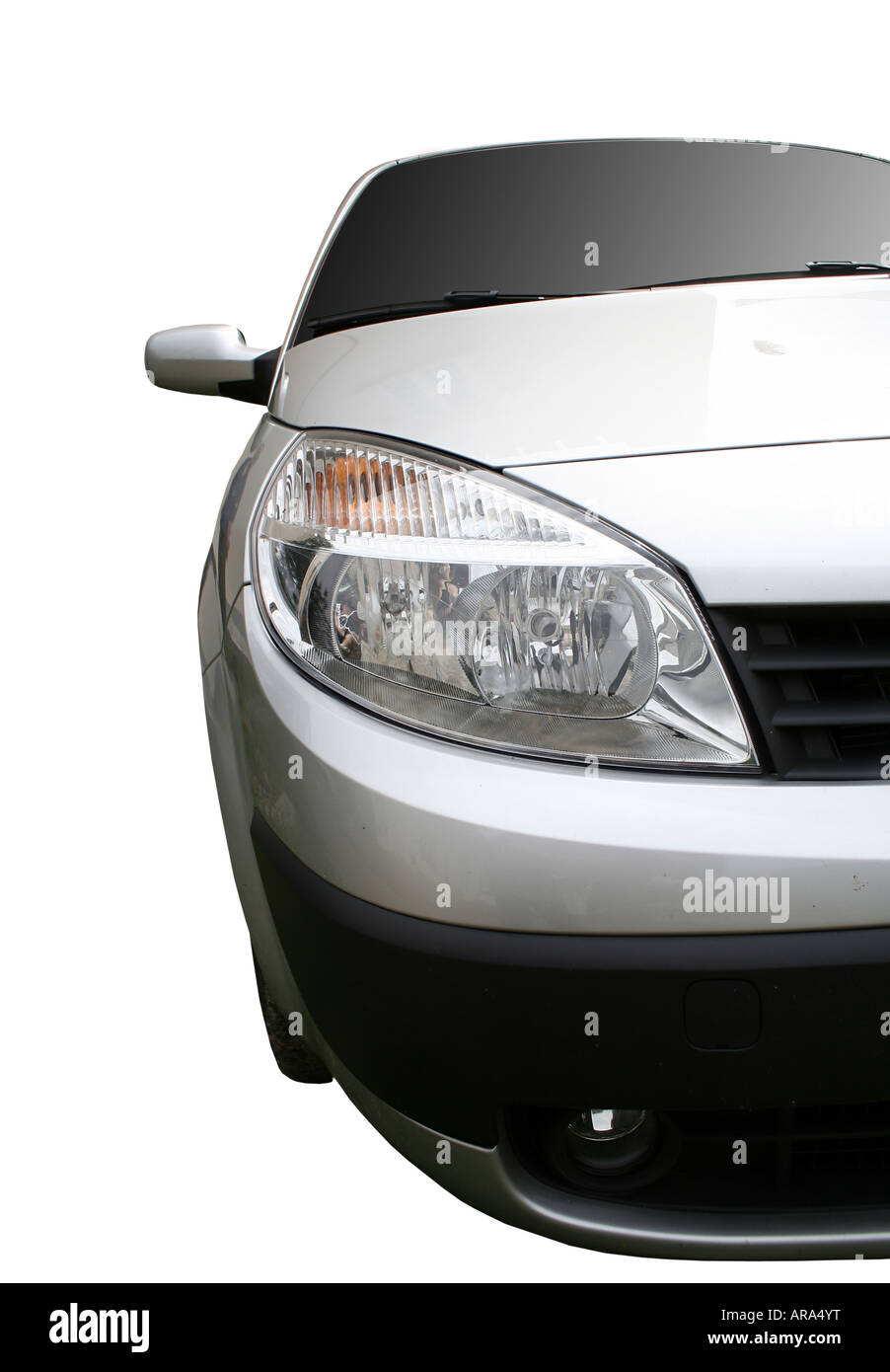 White car isolated on white Stock Photo - Alamy