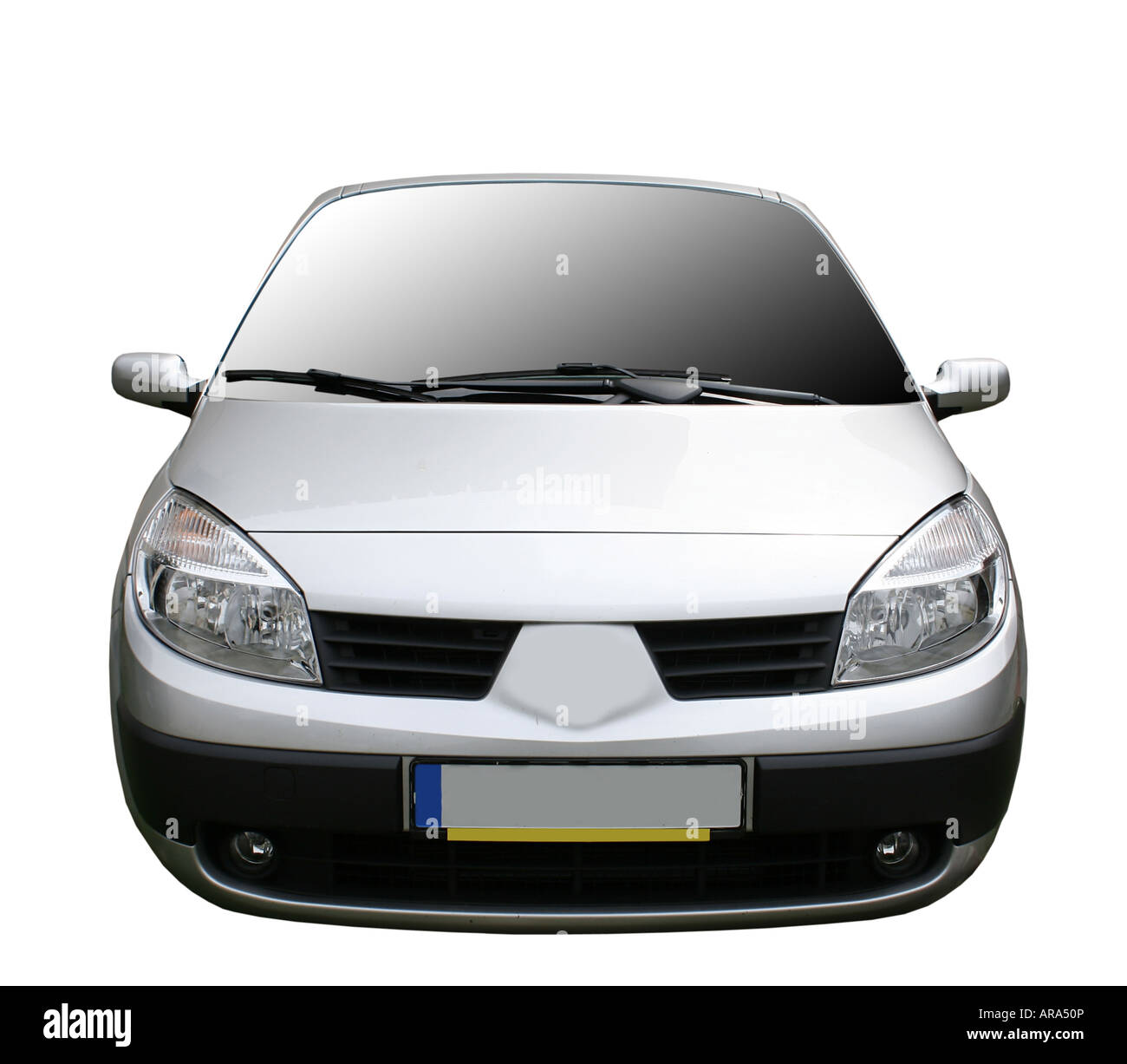 White car isolated on white Stock Photo - Alamy