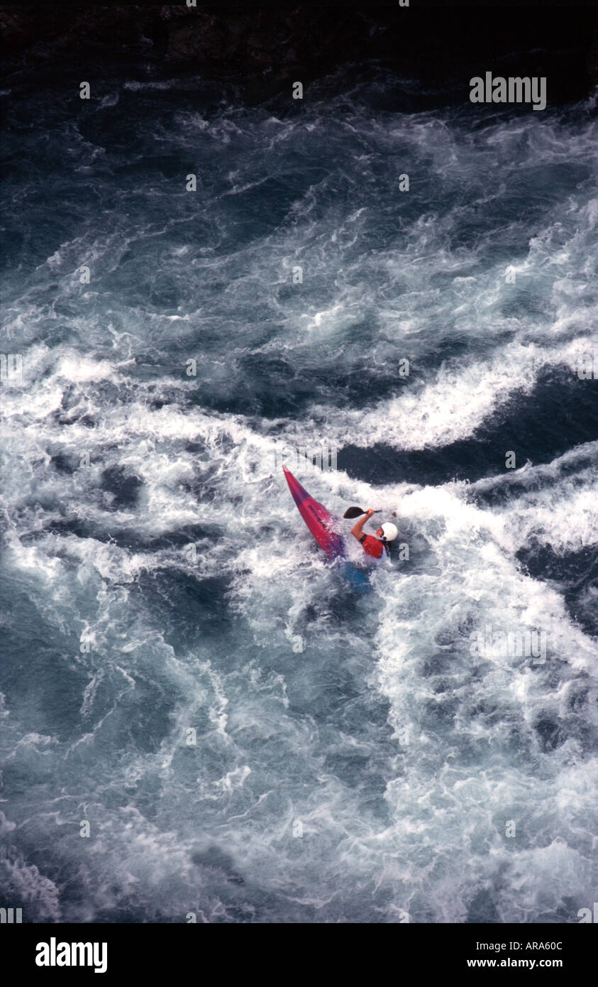 White Water Kayaking on the Kawarau River near Queenstown South Island ...