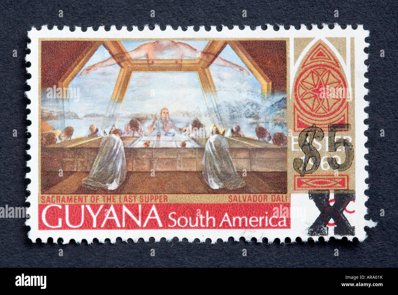 Guyana postage stamp Stock Photo Alamy