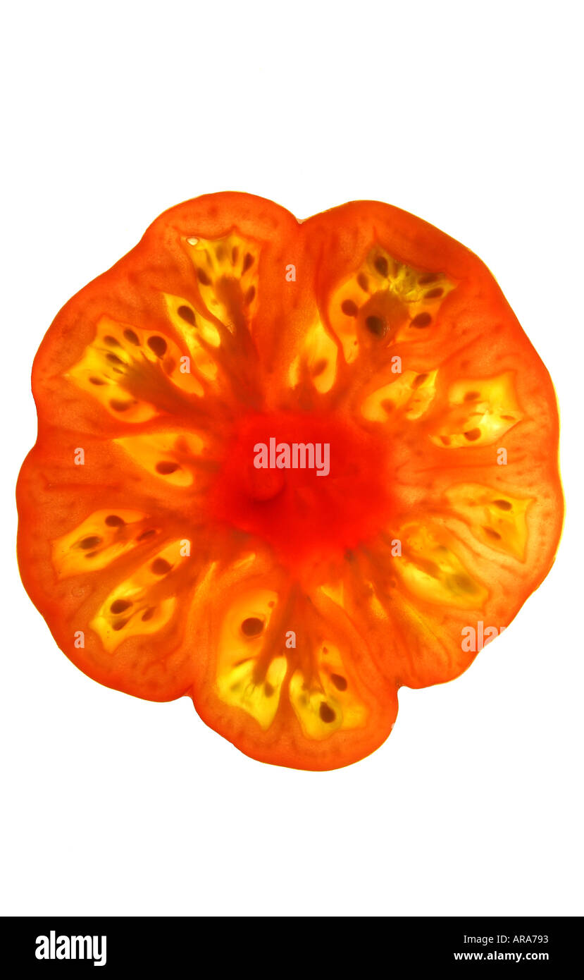Tomato slices Cut Out Stock Images & Pictures - Alamy