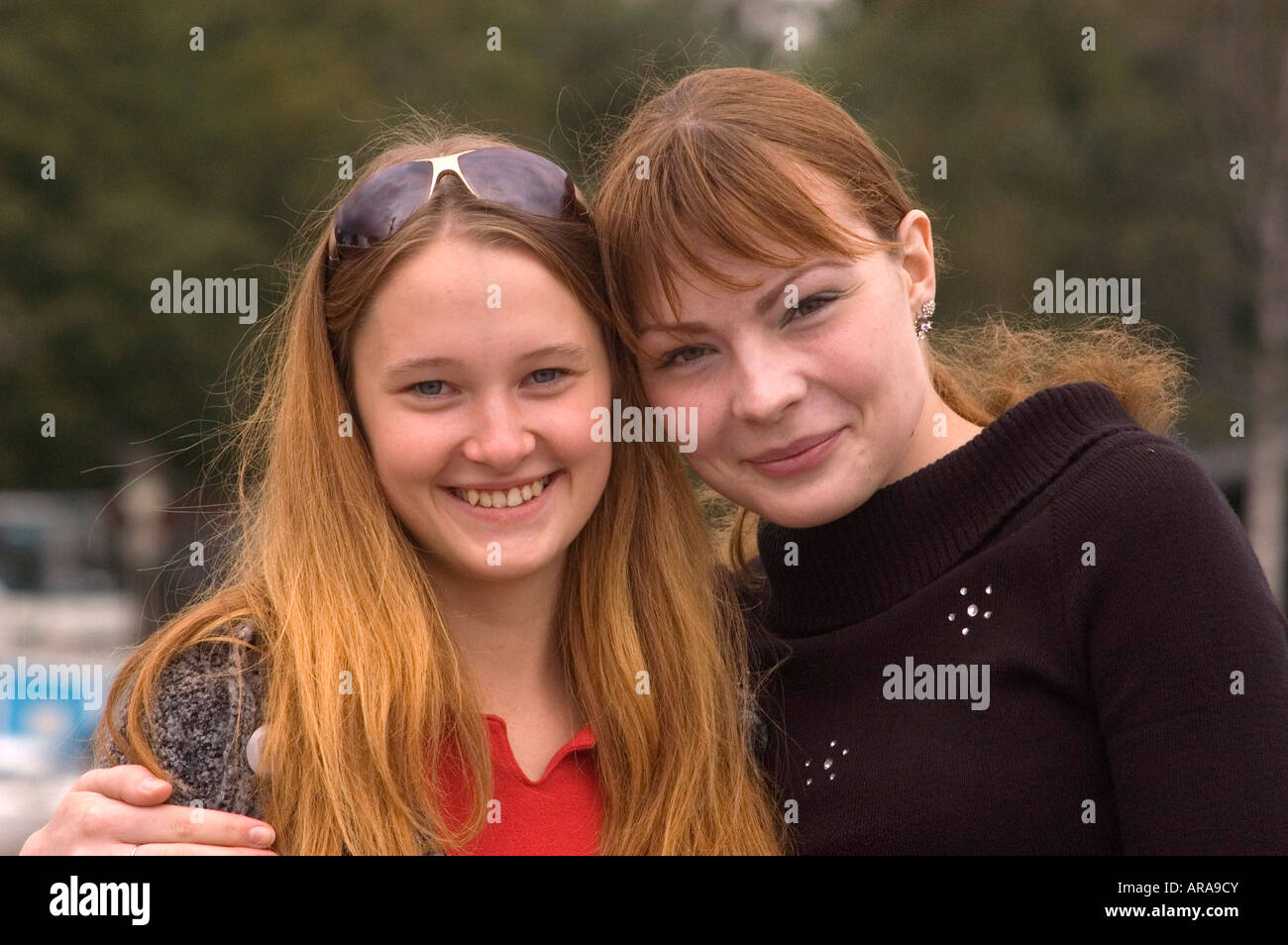 Pretty young Russian women in Saint Petersburg Russia Stock Photo - Alamy