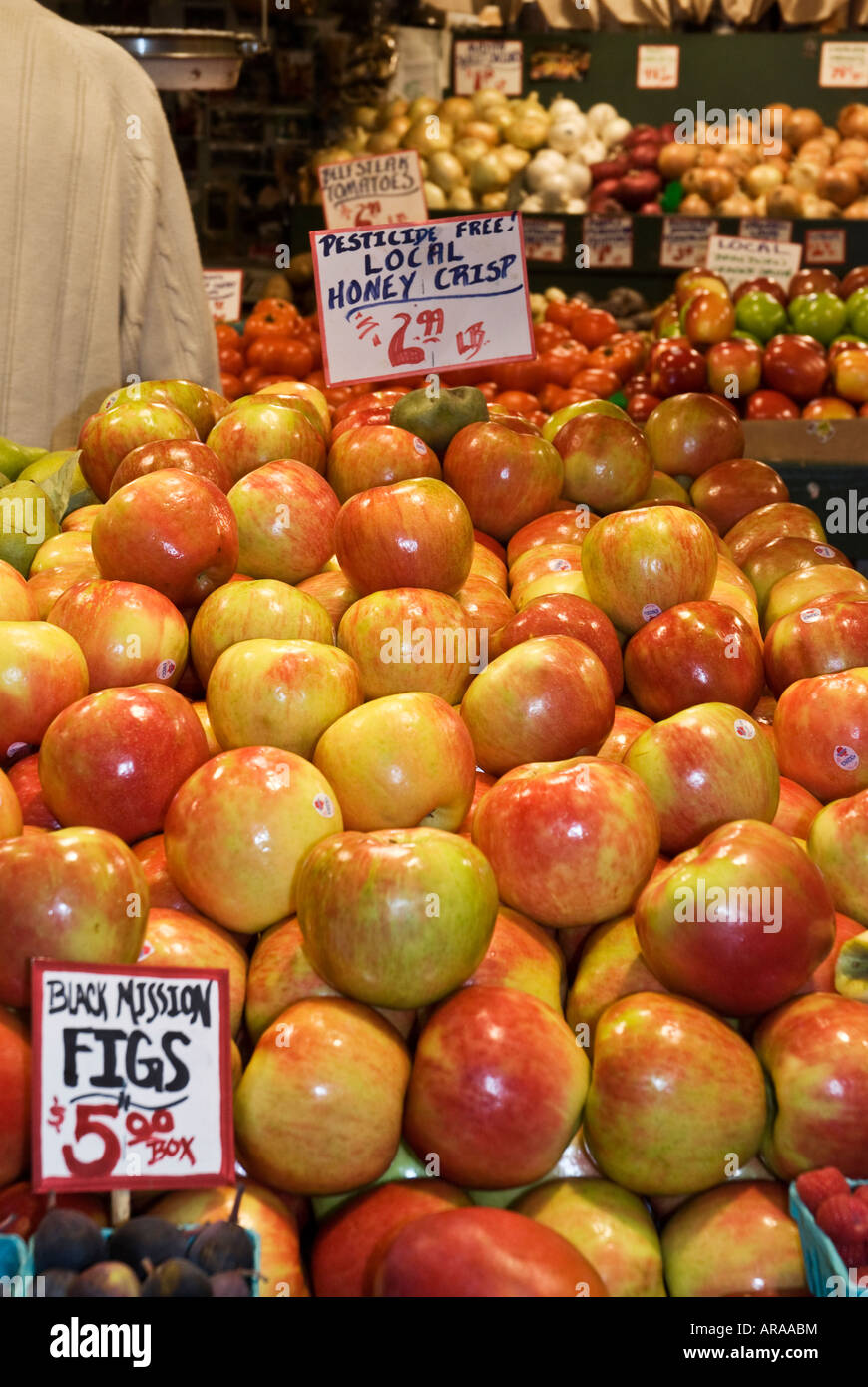 fruit for sale at Pike Place Market Seattle Washington Stock Photo