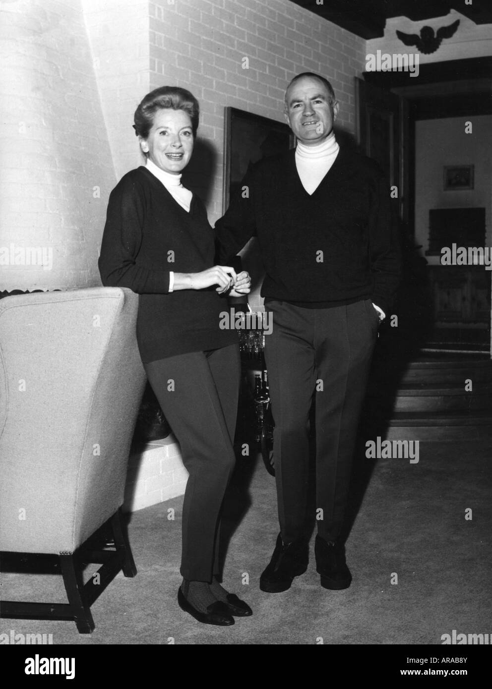 British actress deborah kerr with her husband hi-res stock photography