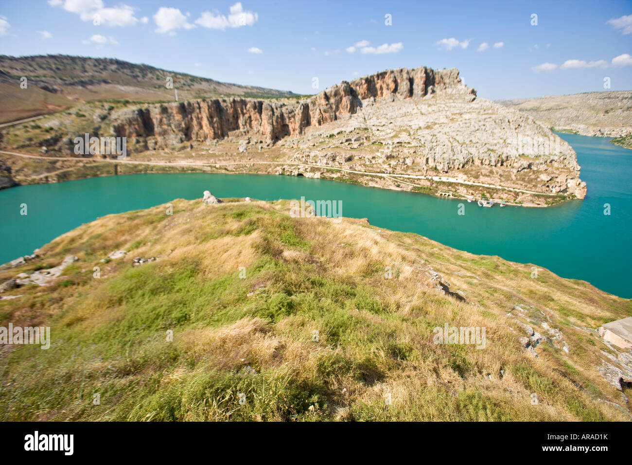 Rumkale near Halfeti by the reservoir lake of Birecik dam on the