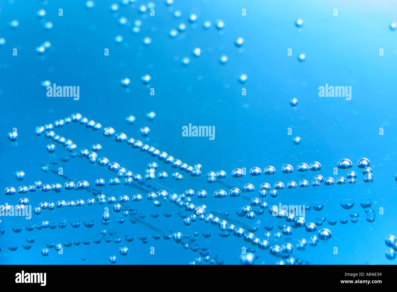 air bubbles o 2 two studio interior inside Stock Photo