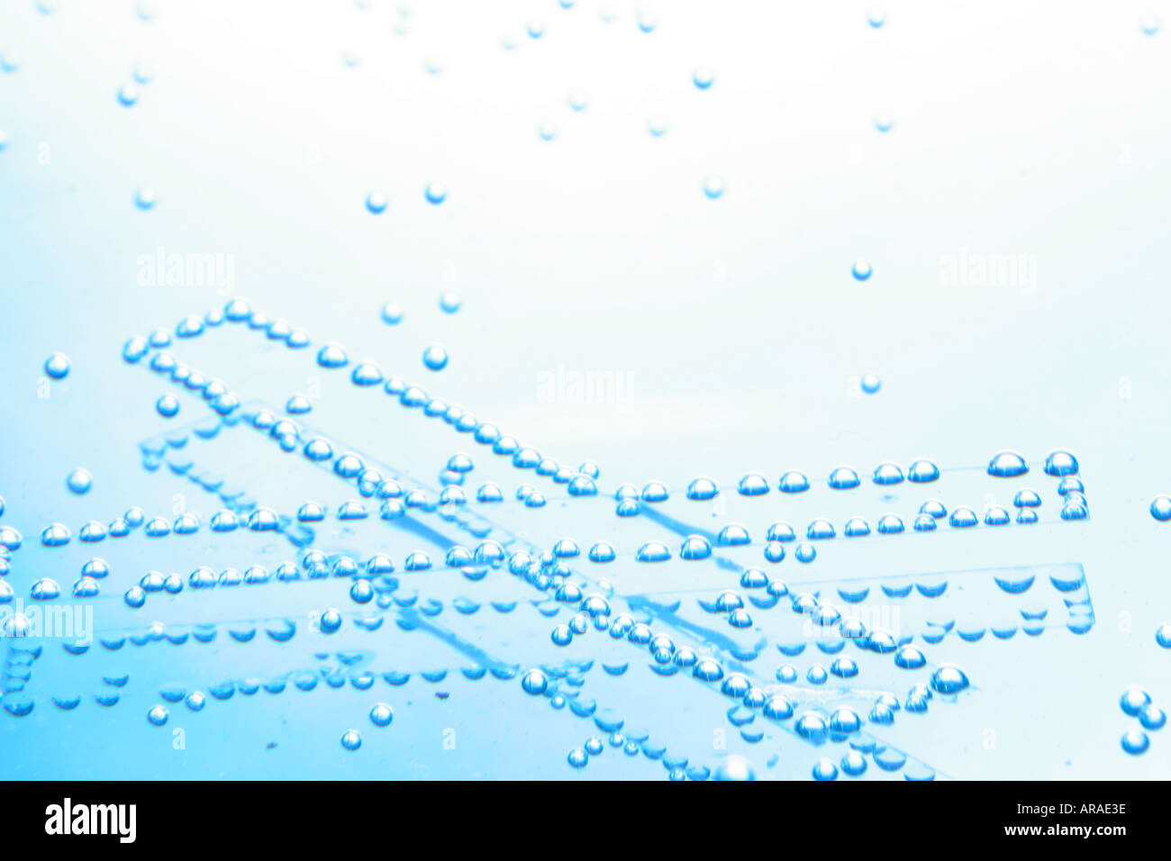 air bubbles o 2 two studio interior inside Stock Photo