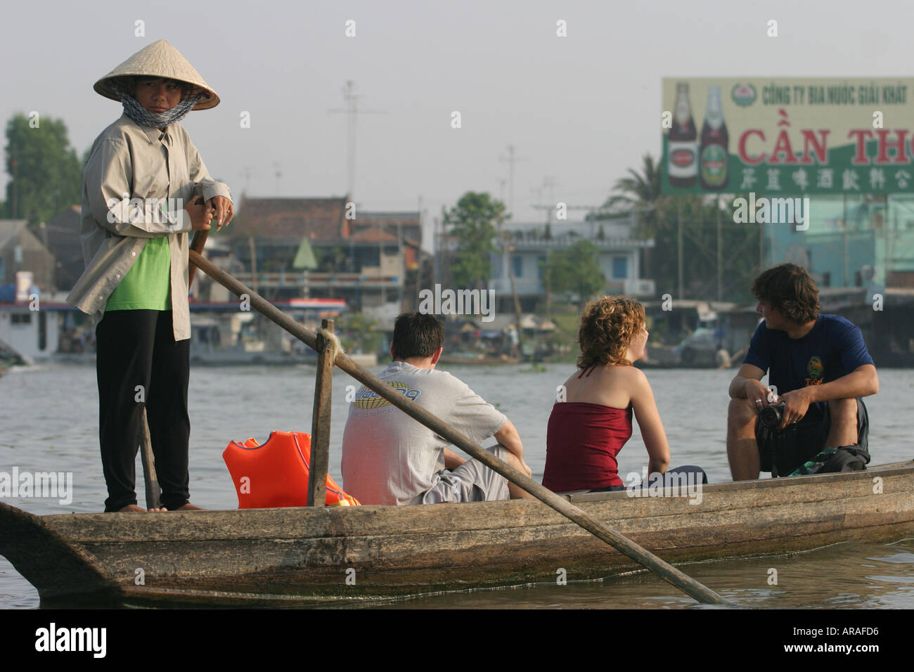 Boat trip in the Mekong Delta Vietnam Stock Photo - Alamy