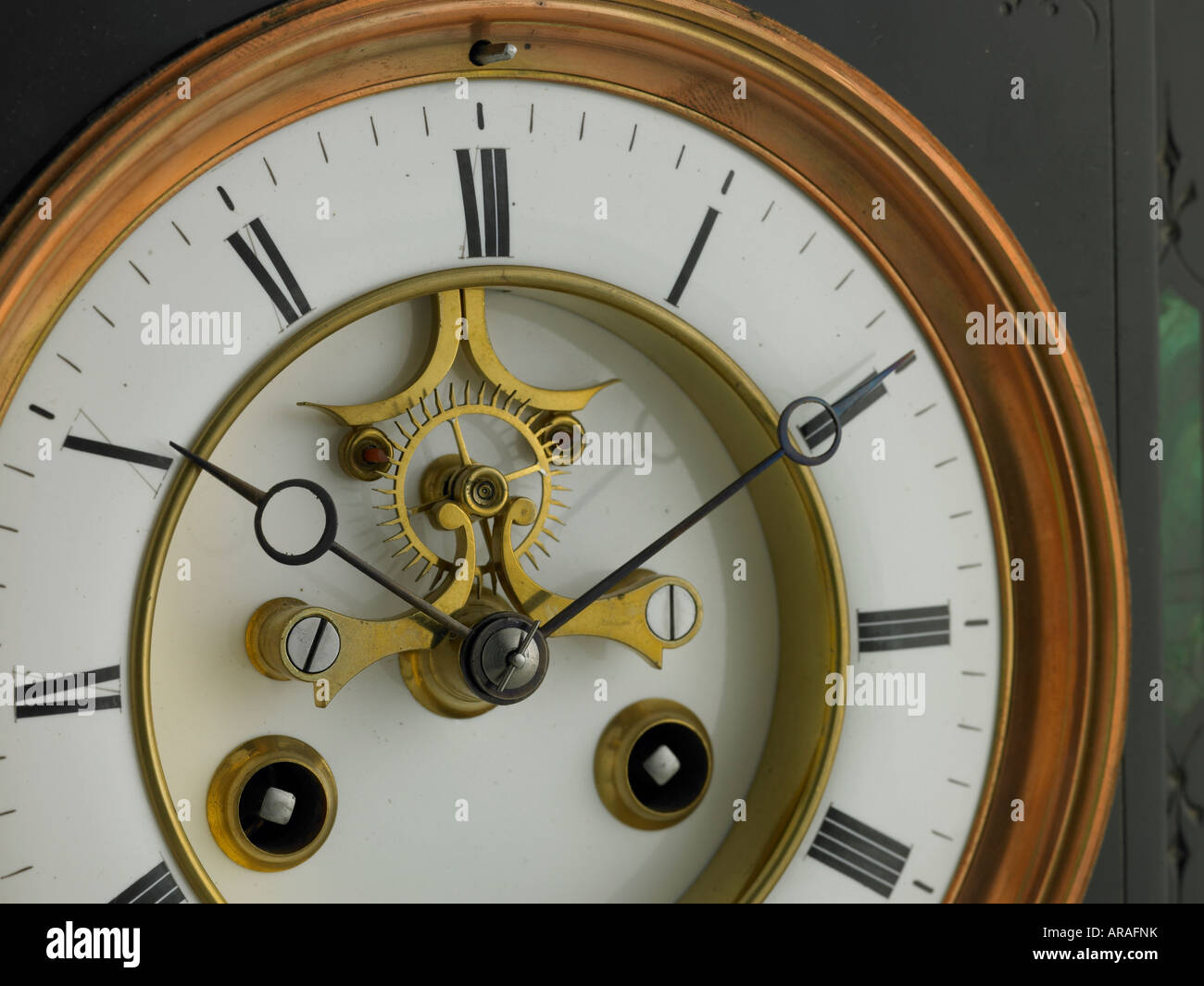 French clock dial circa 1860 Stock Photo Alamy