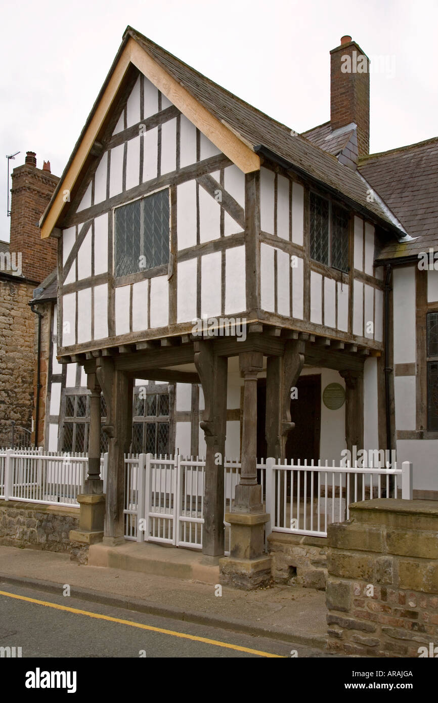 The entrance to 15th century Nantclwyd House one of the oldest Stock