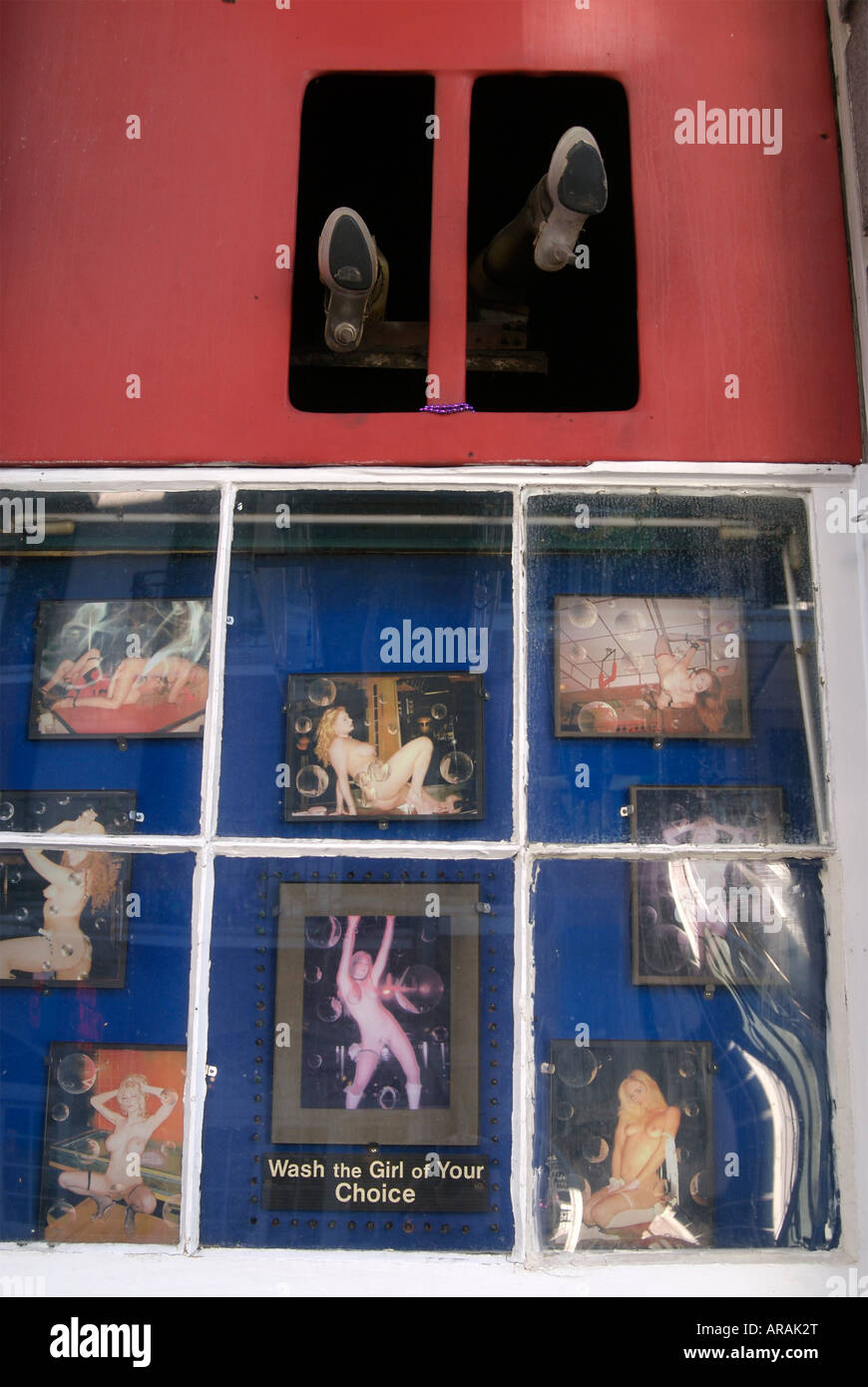 Strip club on Bourbon Street New Orleans Louisiana USA Stock Photo Alamy