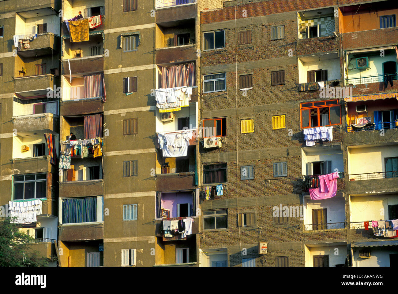 Cramped residential apartments of Cairo Egypt Stock Photo - Alamy